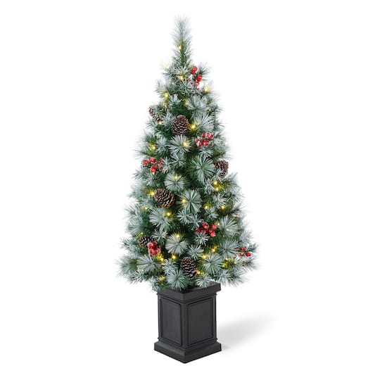 4ft. Pre-Lit Pine Artificial Christmas Porch Tree
